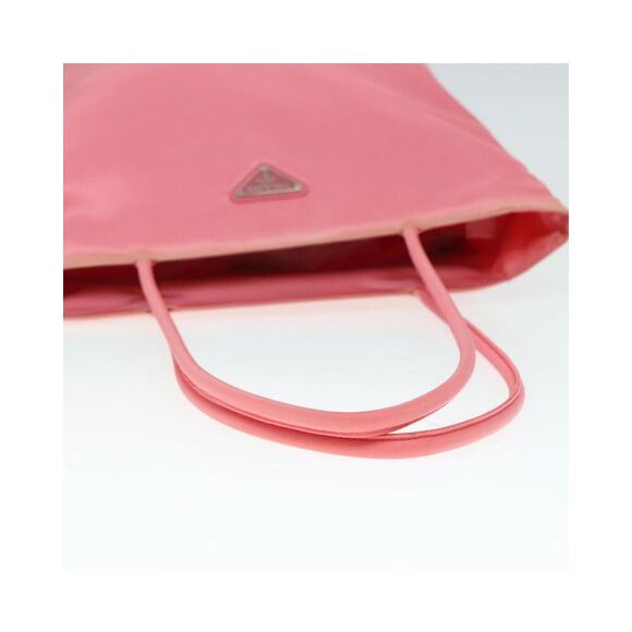 Pre Loved Prada Tote Bag Nylon Style Women Pink - Picture 7 of 8